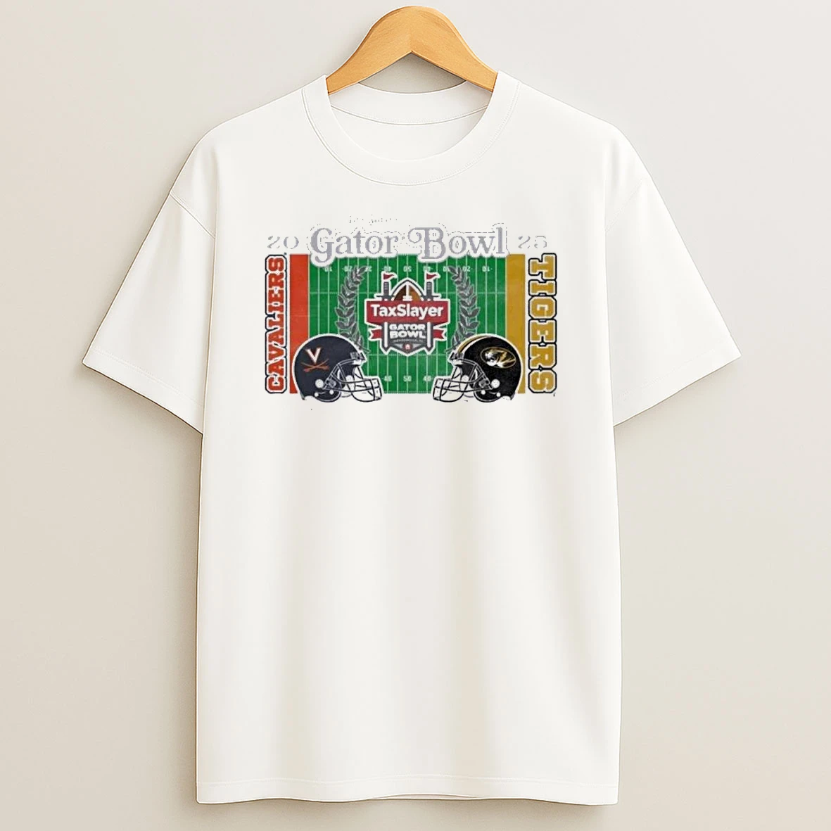 Virginia Vs Mizzou 2025 Gator Bowl Vintage Matchup Shirts