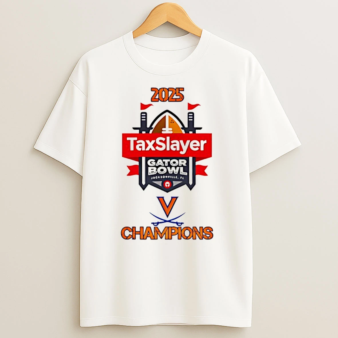 Virginia Football 2025 Gator Bowl Champions Classic Shirts