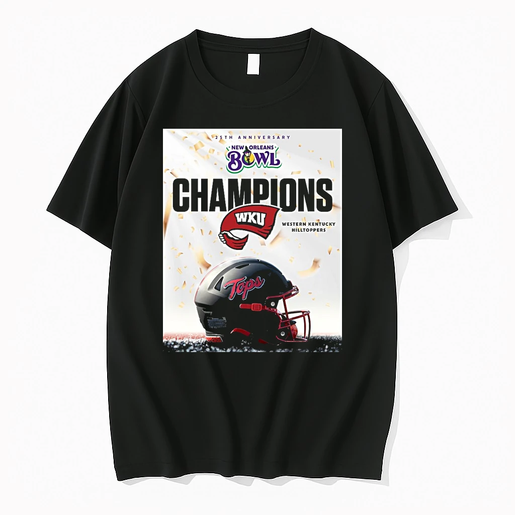 Wku Western Kentucky Hilltoppers 25th Anniversary New Orleans Bowl Champions Shirts