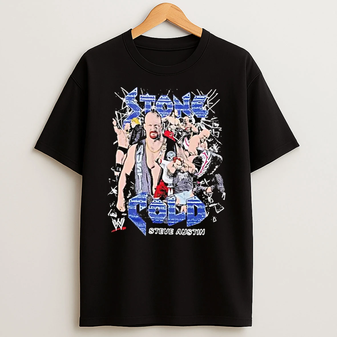 Wwe Stone Cold Steve Austin Mineral Wash Retro Shirts