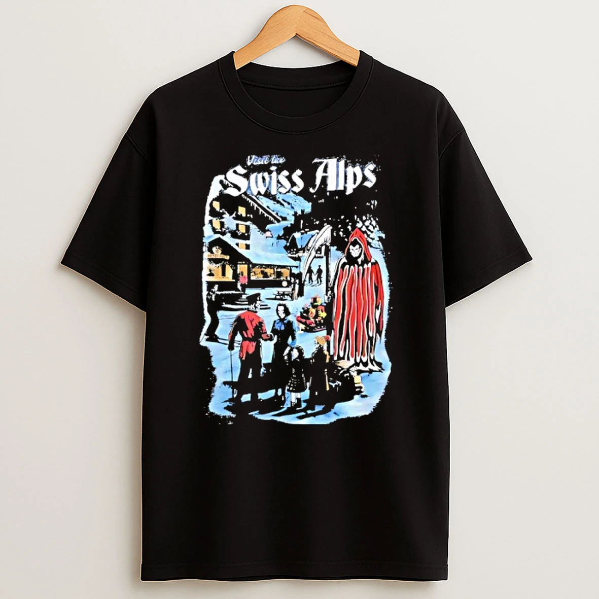 Warren Lotas Visit The Swiss Alps Grim Reaper Christmas Shirts