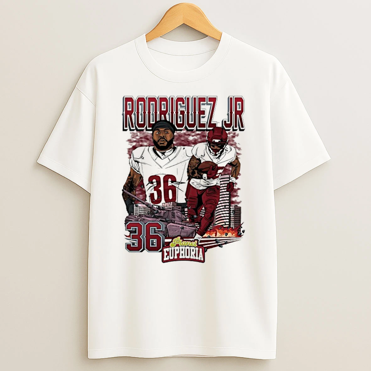 Washington Commanders Chris Rodriguez Jr Player City Skyline Shirts