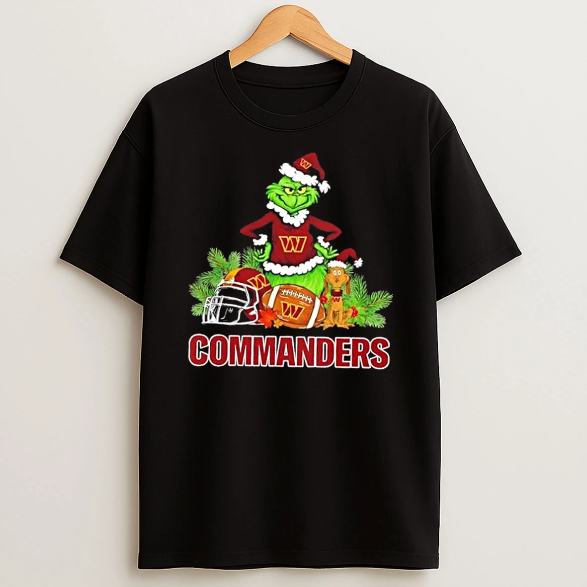 Washington Commanders Football X Grinch And Max Dog Merry Christmas Shirts