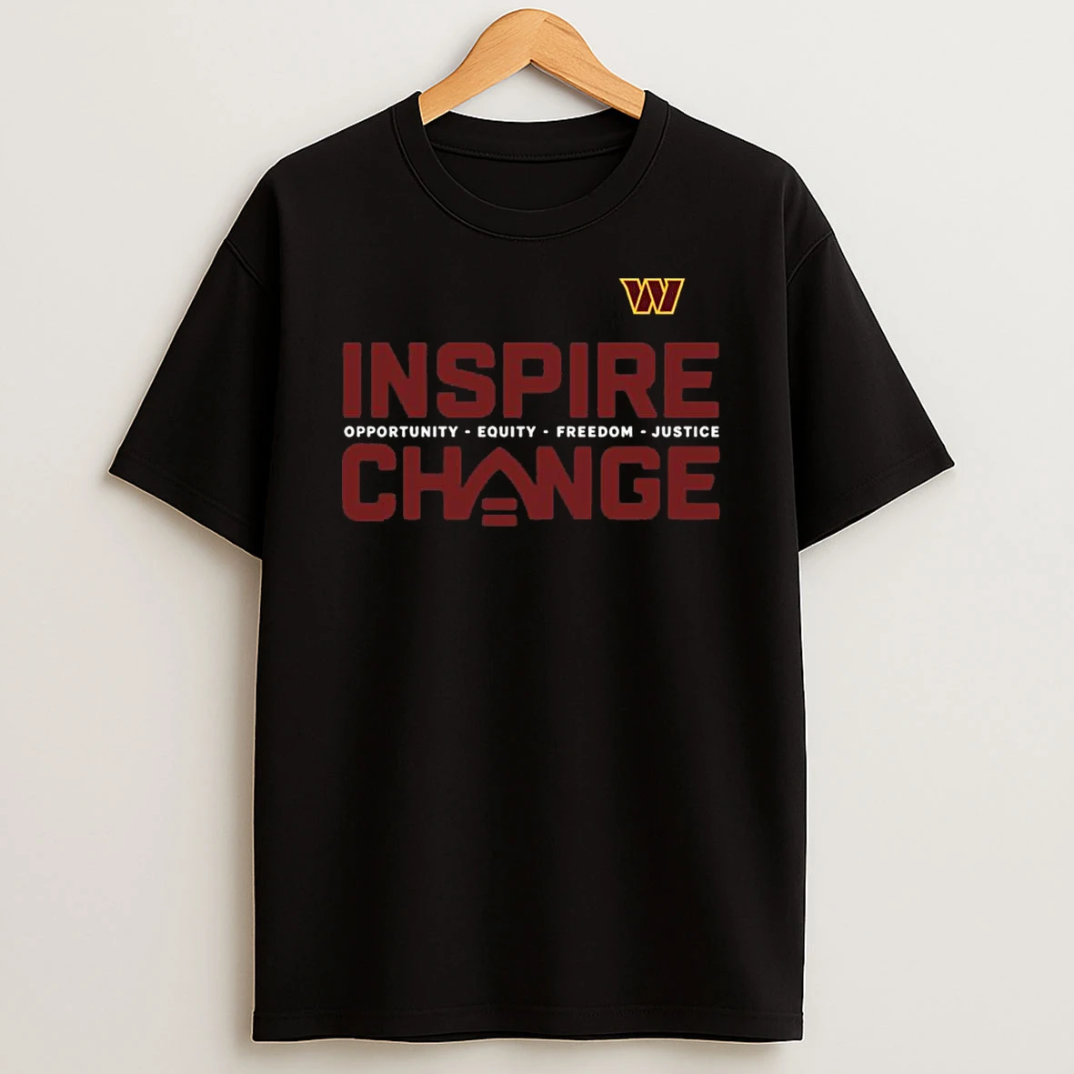 Washington Commanders X Nfl Inspire Change Opportunity Equity Freedom Justice Shirts