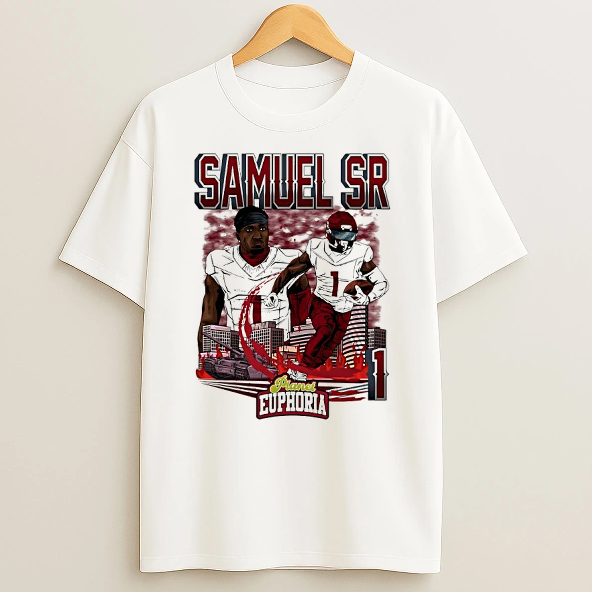 Washington Football Deebo Samuel Sr Player Collage Vintage Shirts