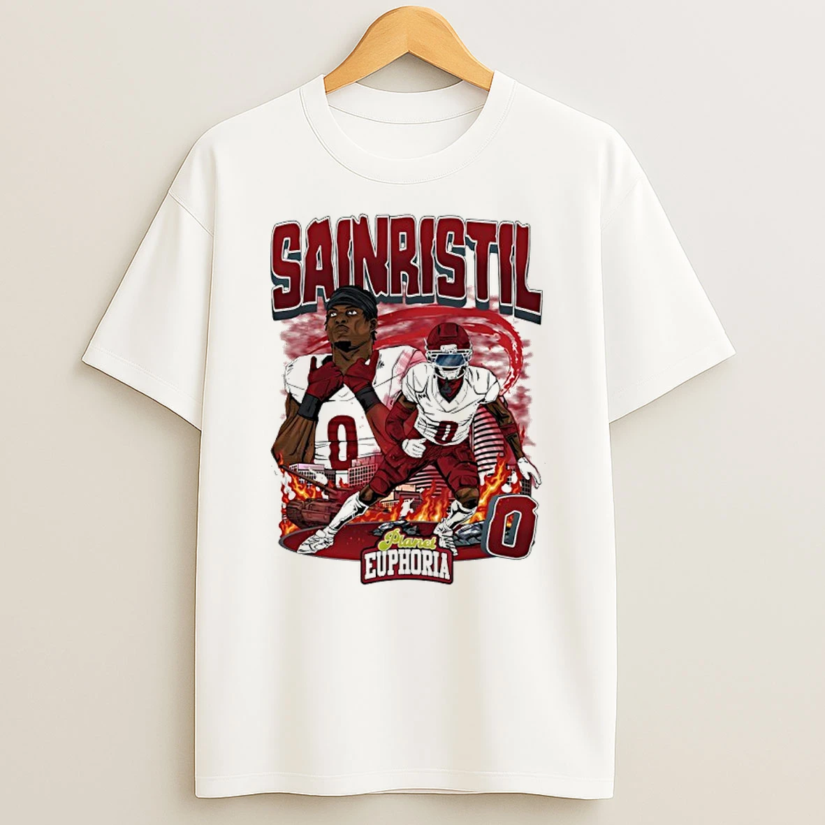 Washington Football Mike Sainristil Player Comic Shirts