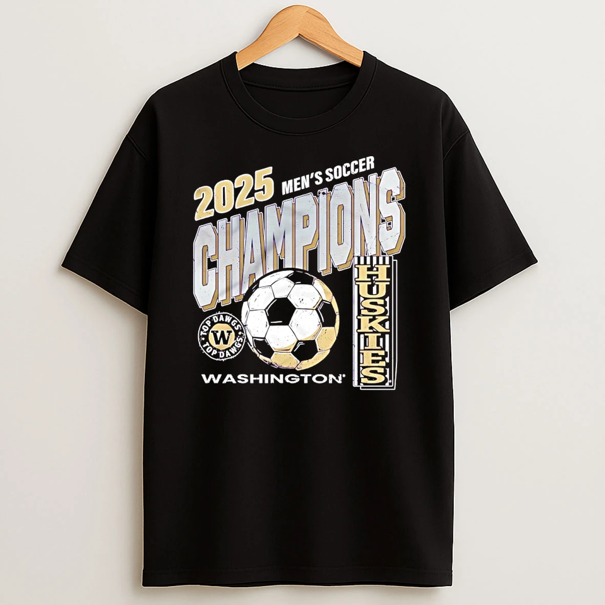 Washington Huskies 2025 Mens Soccer National Champions Shirts