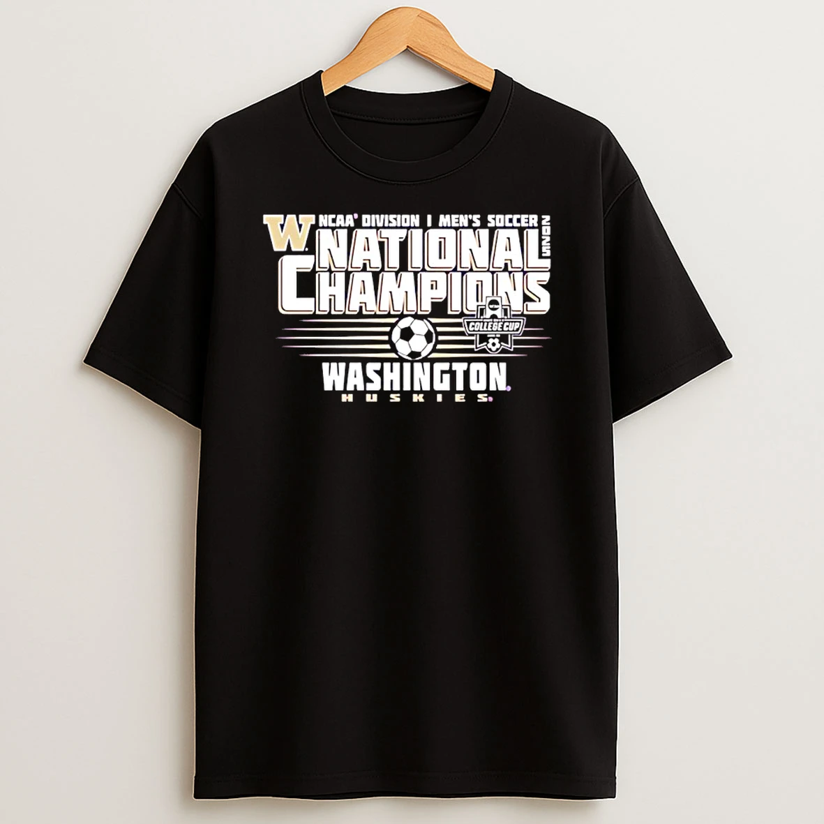 Washington Huskies 2025 Ncaa D1 Mens Soccer National Champions Shirts