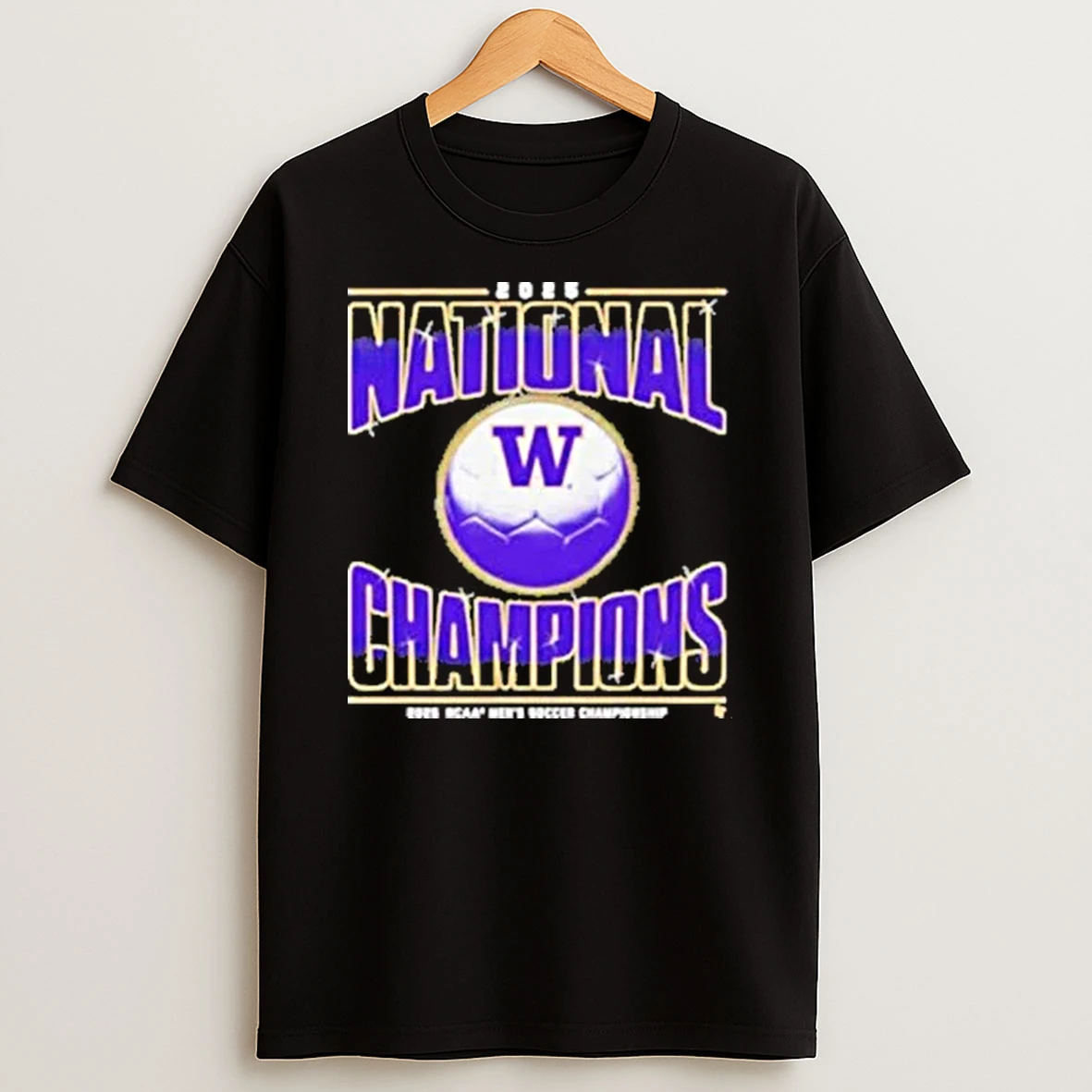 Washington Huskies 2025 Ncaa Mens Soccer National Champions Shirts