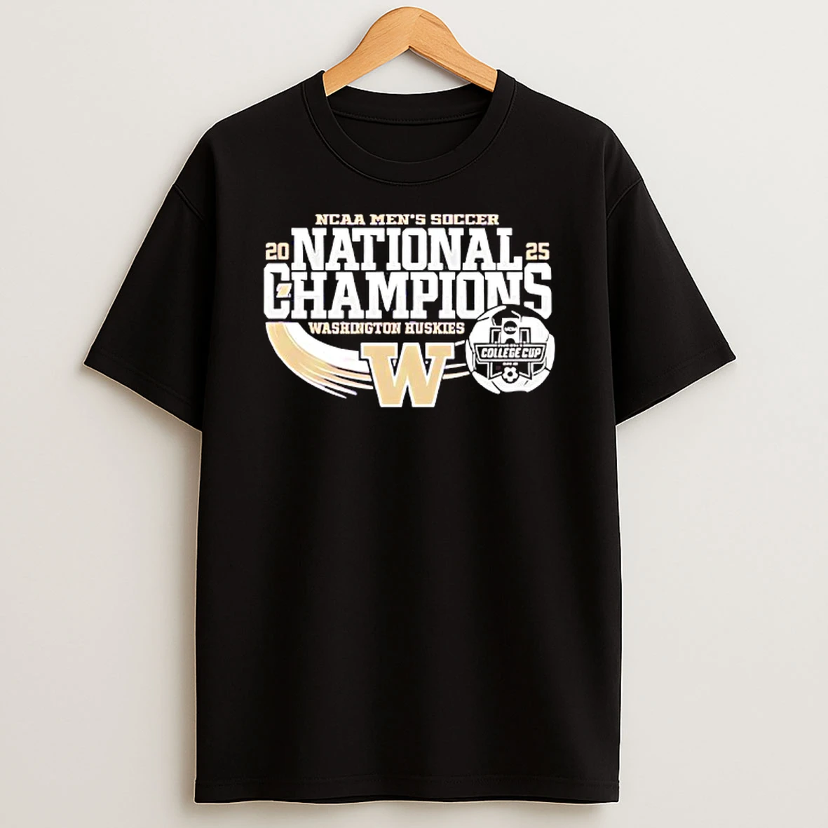 Washington Huskies National Champs 2025 Ncaa Mens Soccer Shirts