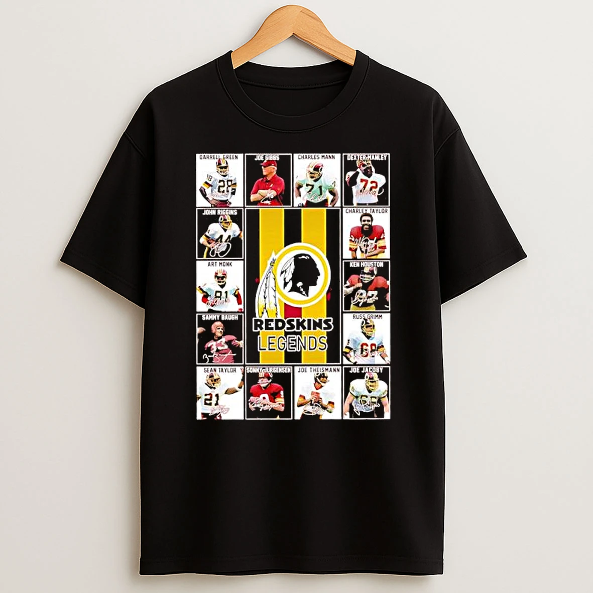 Washington Redskins Legends Featuring A Collage Manes Players Shirts