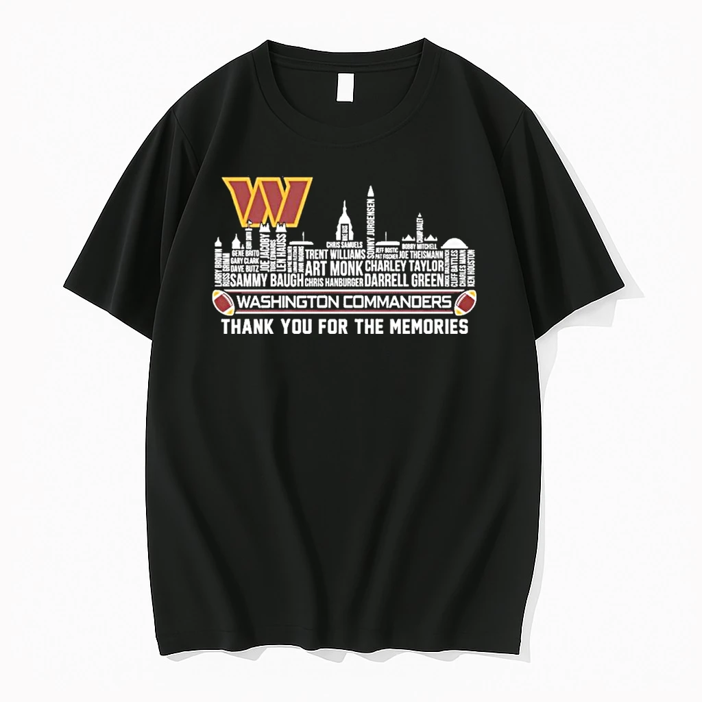 Washington Skyline X Washington Commanders Typo Team Name Shirts