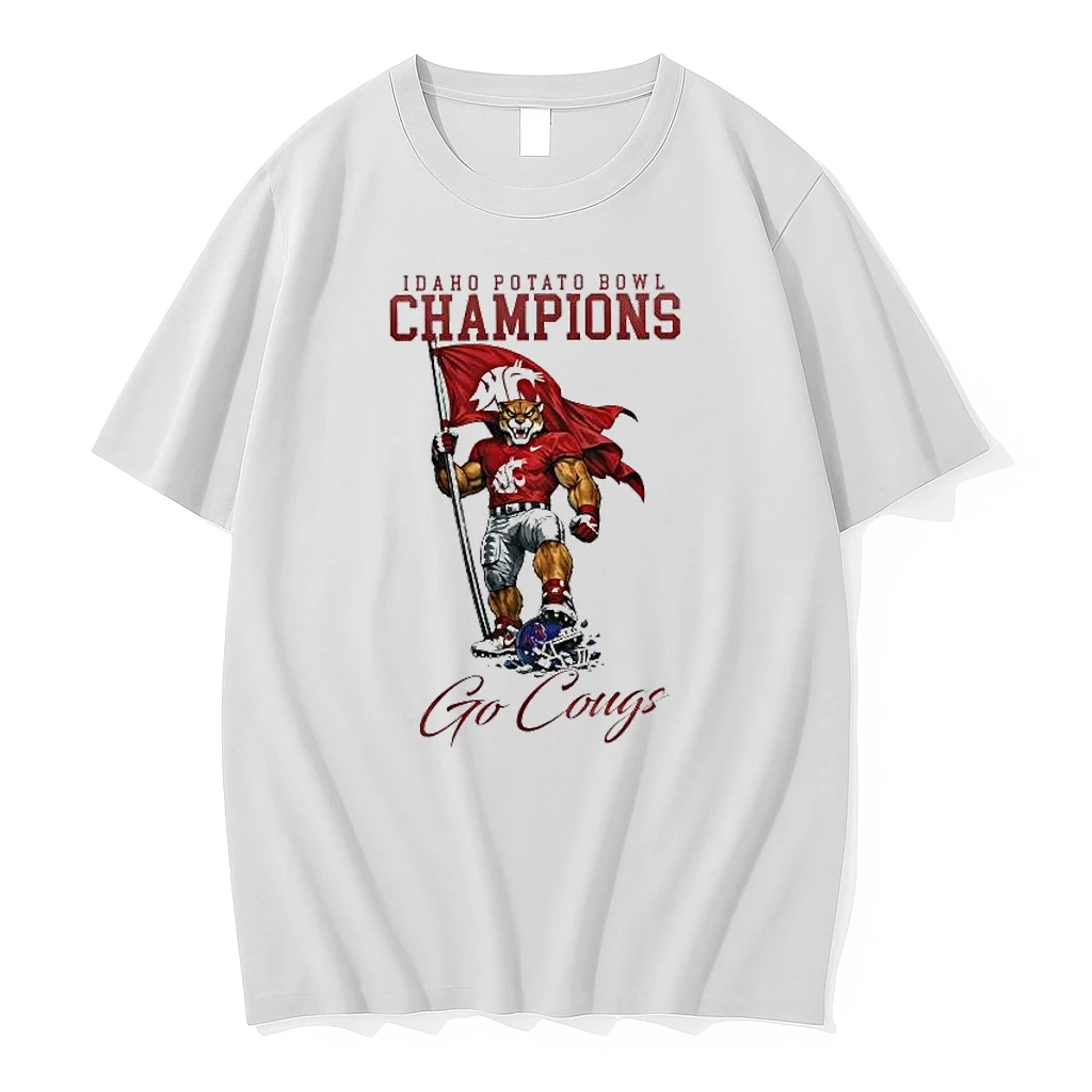 Washington State Cougars 2025 Idaho Potato Bowl Champions Go Cougs Shirts