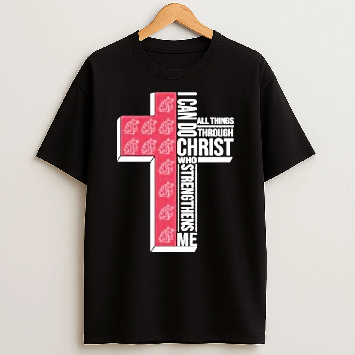 Washington State Cougars I Can Do All Things Through Christ Who Strengthen Me Shirts