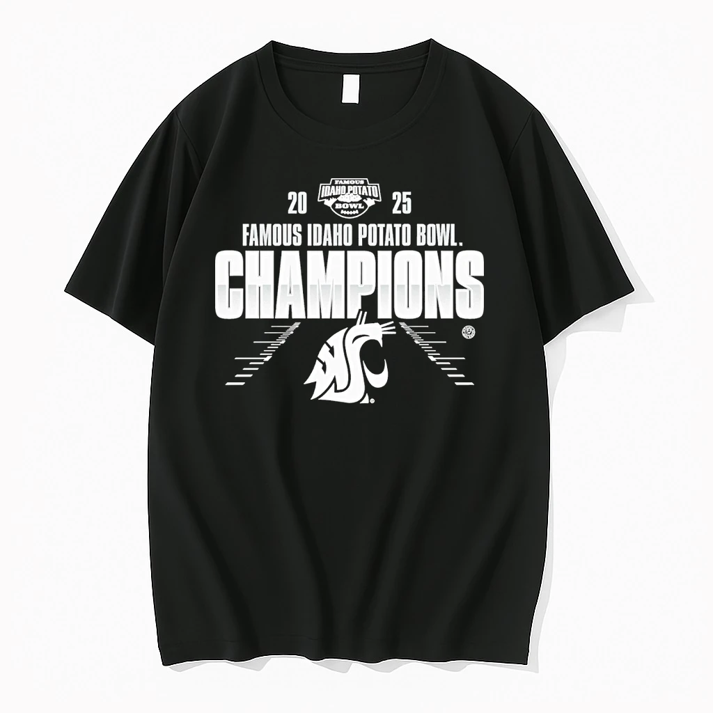 Washington State Defeating Utah State In 2025 Famous Idaho Potato Bowl Champions Shirts