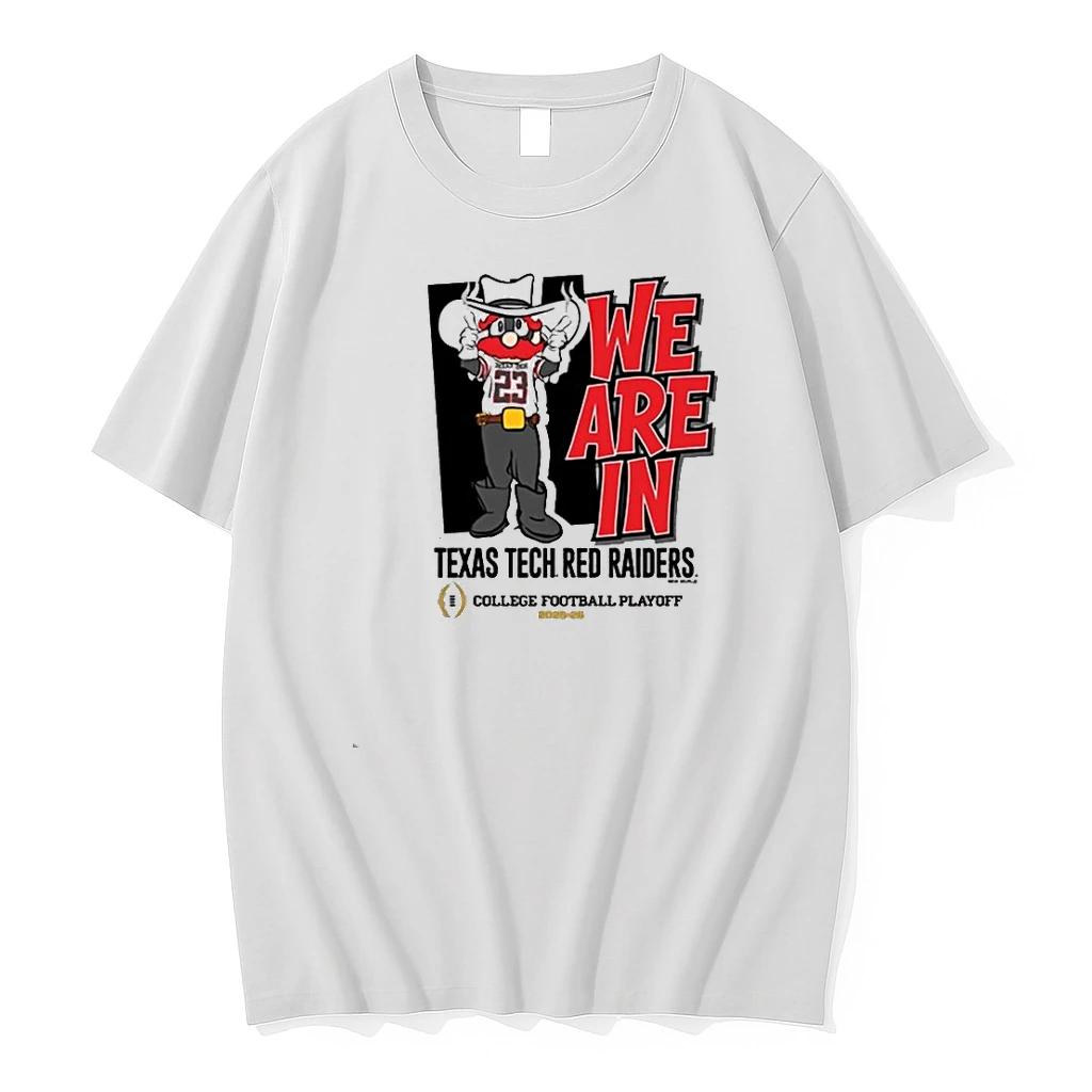 We Are In Tech Red Raiders 2025 Cfp Bound Mascot Shirts