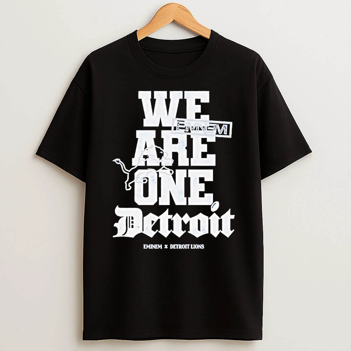 We Are One Detroit Eminem X Detroit Lions Shirts