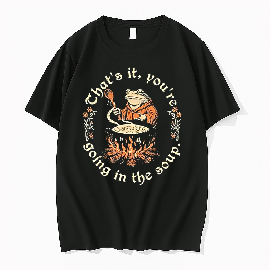 Weird Medieval Witchy Frog Thats It Youre Going In The Soup Shirts