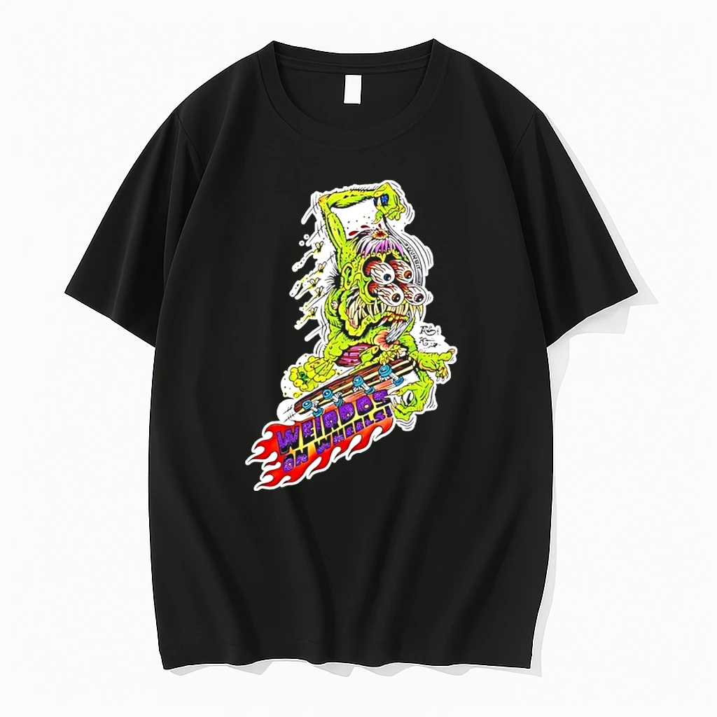 Weirdos On Wheels Zombie Goat Cartoon Shirts