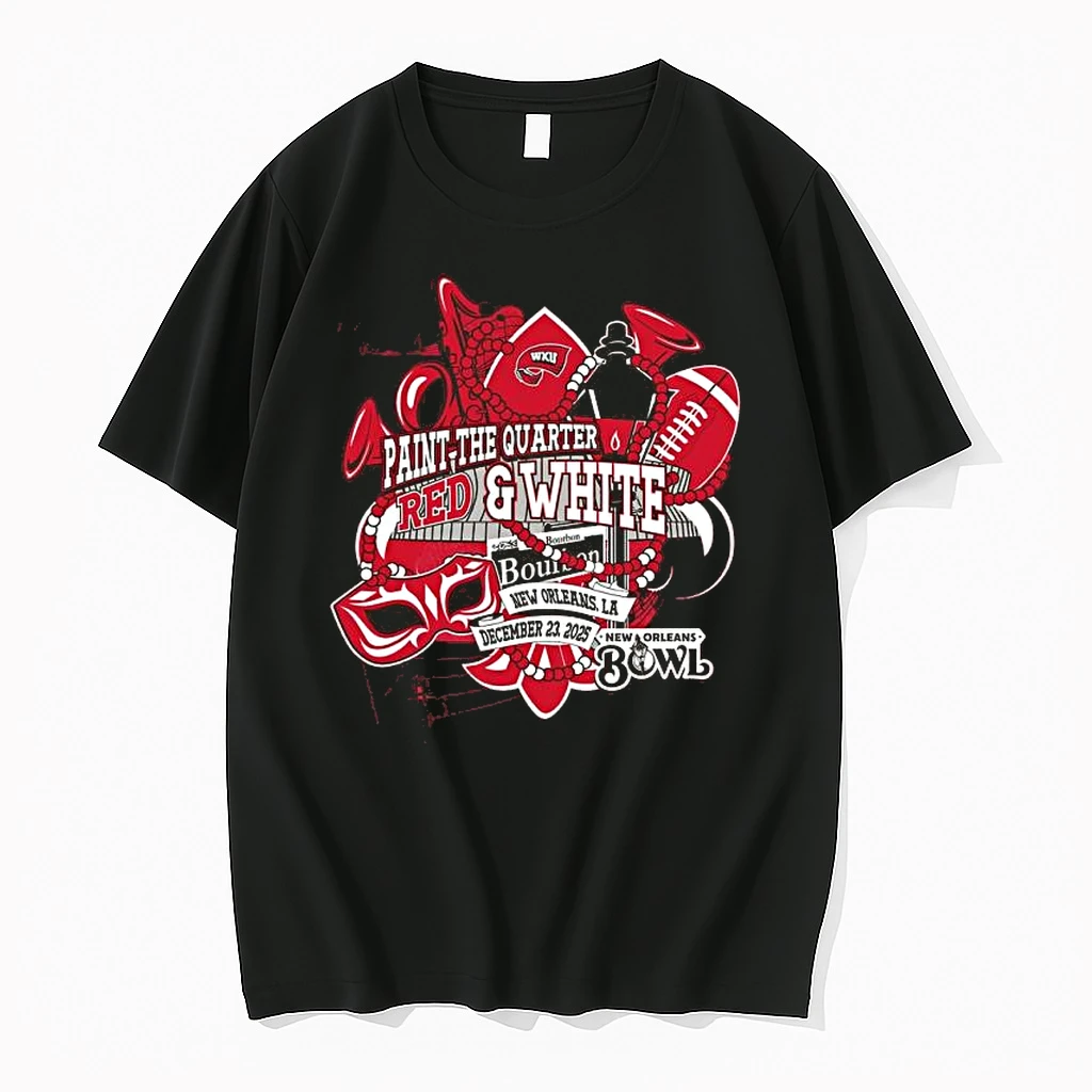 Western Kentucky Hilltoppers 2025 New Orleans Bowl Paint The Quarter Shirts