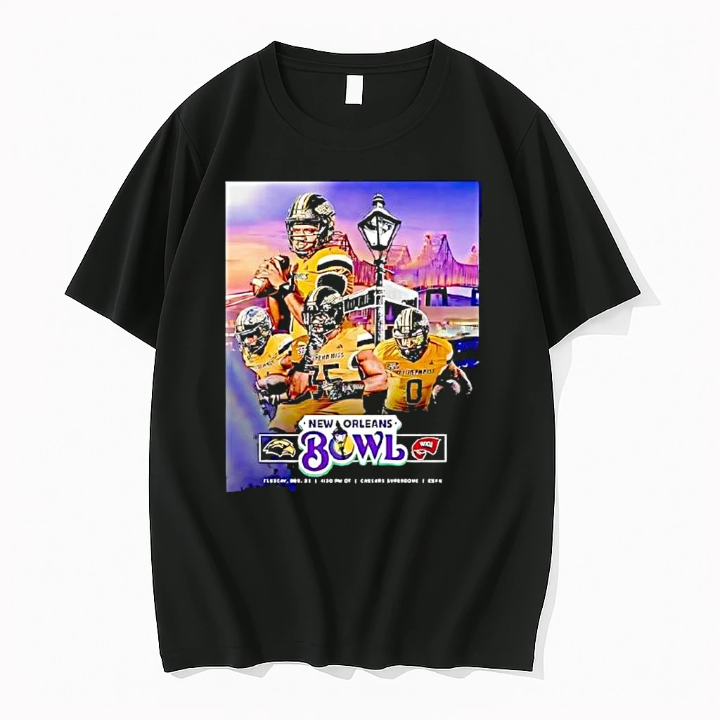 Western Kentucky Hilltoppers Vs Southern Miss Golden Eagles New Orleans Bowl 2025 Shirts