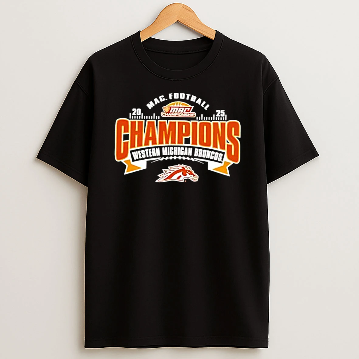 Western Michigan Broncos 2025 Mac Football Conference Champions Shirts
