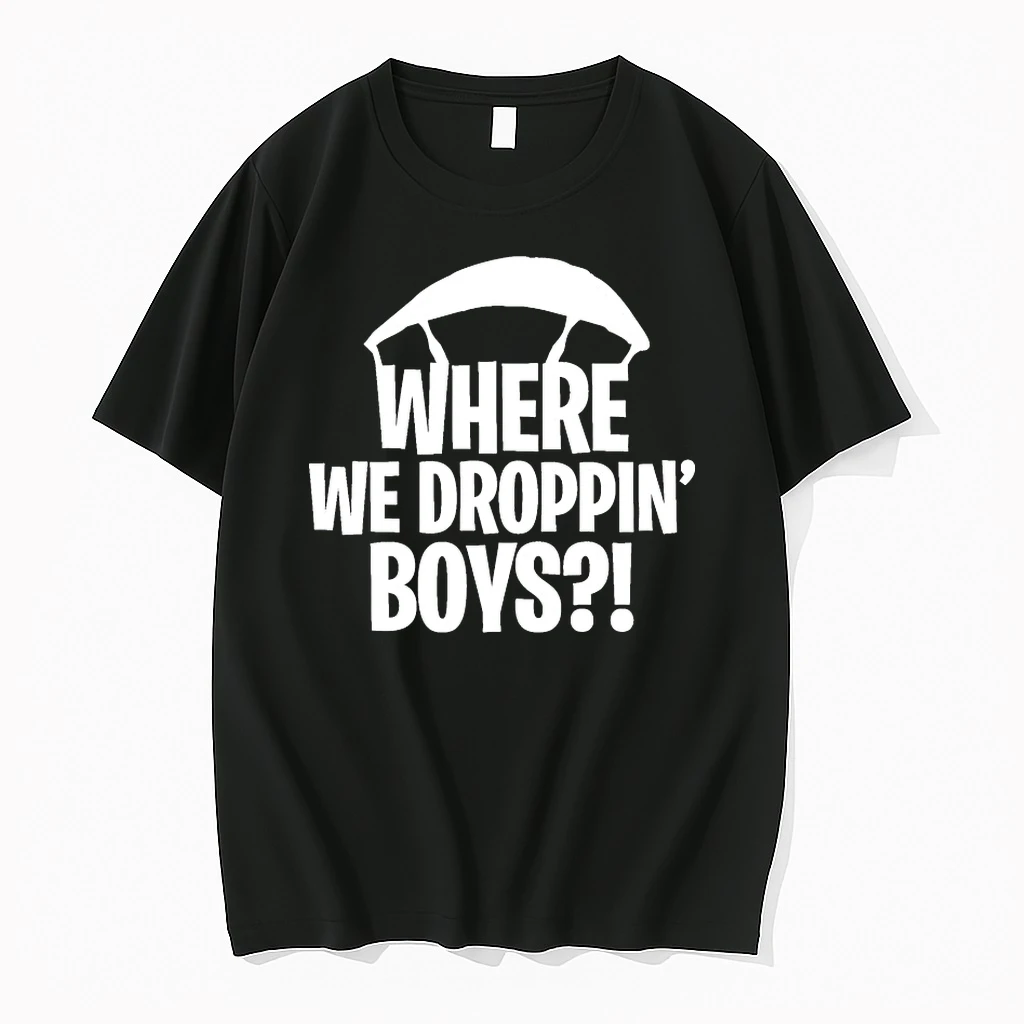 Where We Droppin Boys Shirts