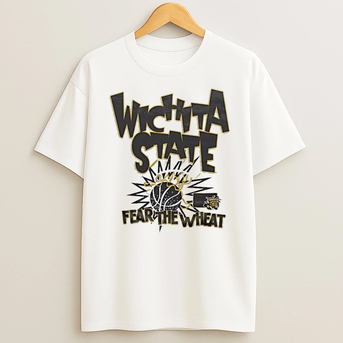 Wichita State Basketball Slam Fear The Wheat Shirts