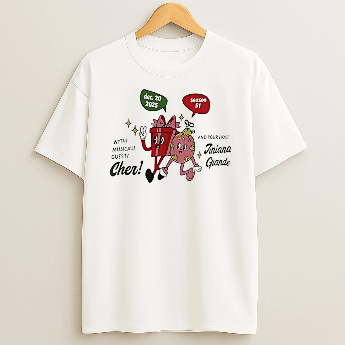 With Musical Guest Cher And Your Host Ariana Grande Shirts