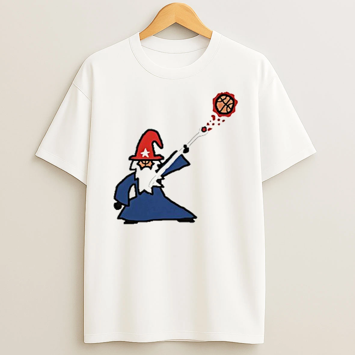 Wizard Basketball Caricature Shirts