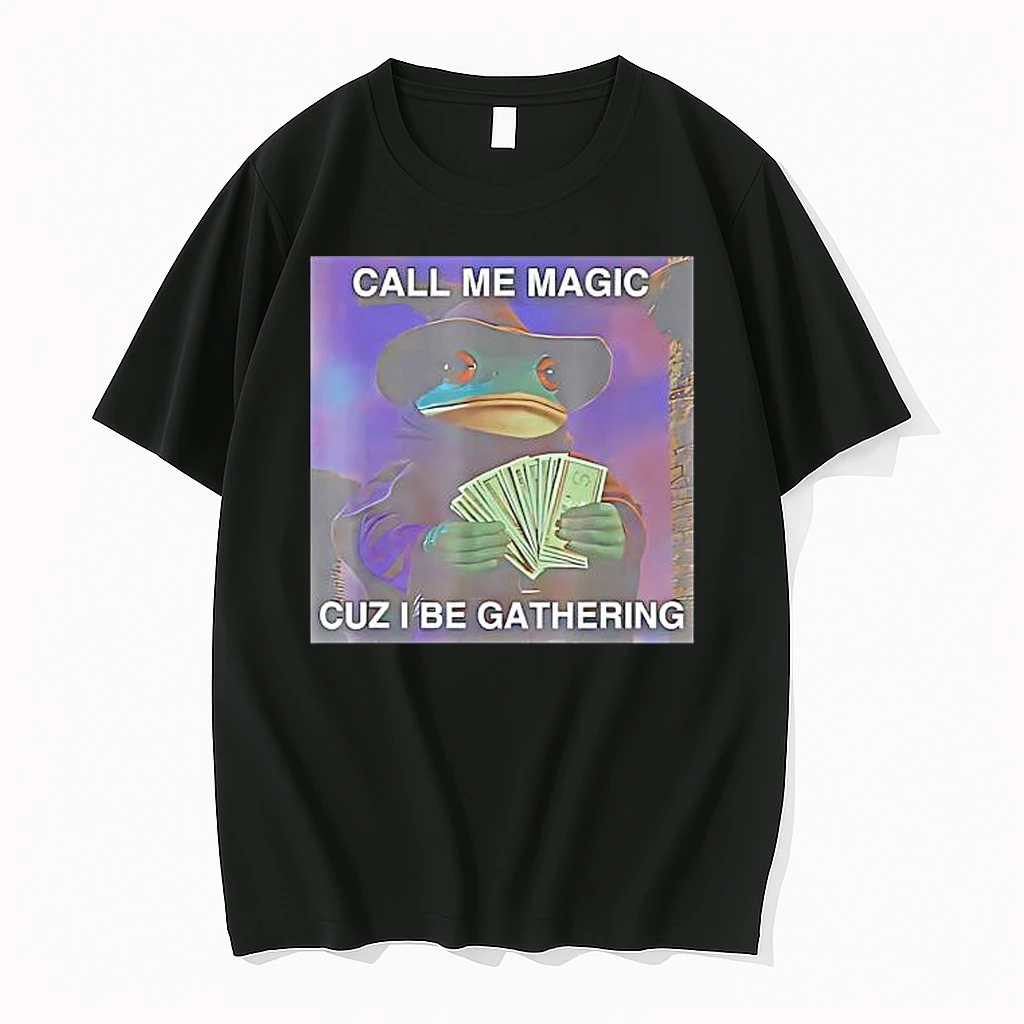 Wizard Frog Mage Call Me Magic Cuz I Be Gathering Funny Shirts