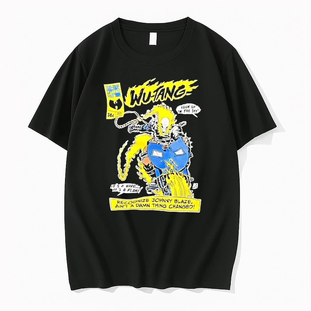 Wu Tang Ghost Rider Collab Look Up In The Sky Its A Biro Its A Plane Shirts
