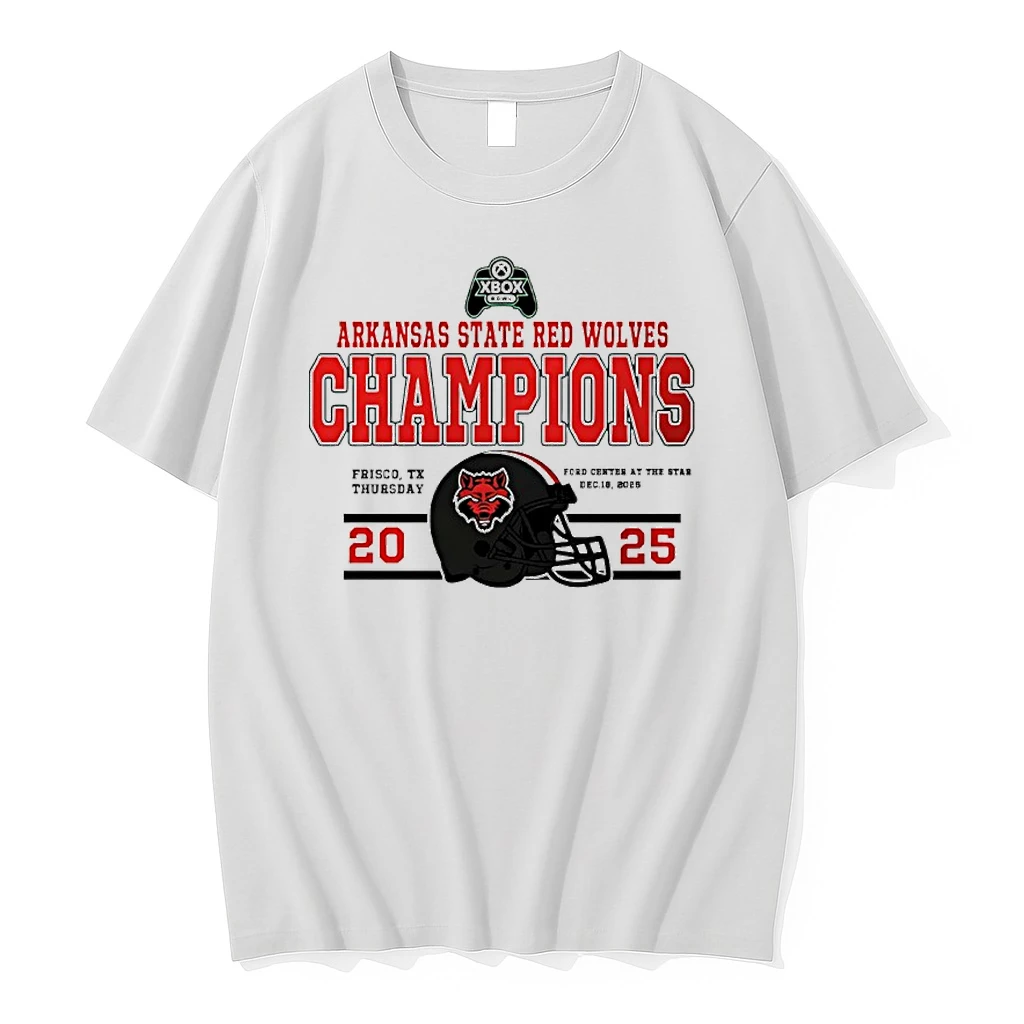 Xbox Bowl Champions 2025 Arkansas State Red Wolves Shirts