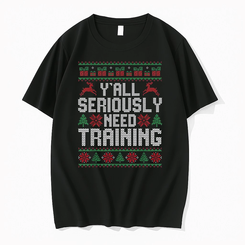 Yall Seriously Need Training Ugly Christmas Office Sweaters Shirts
