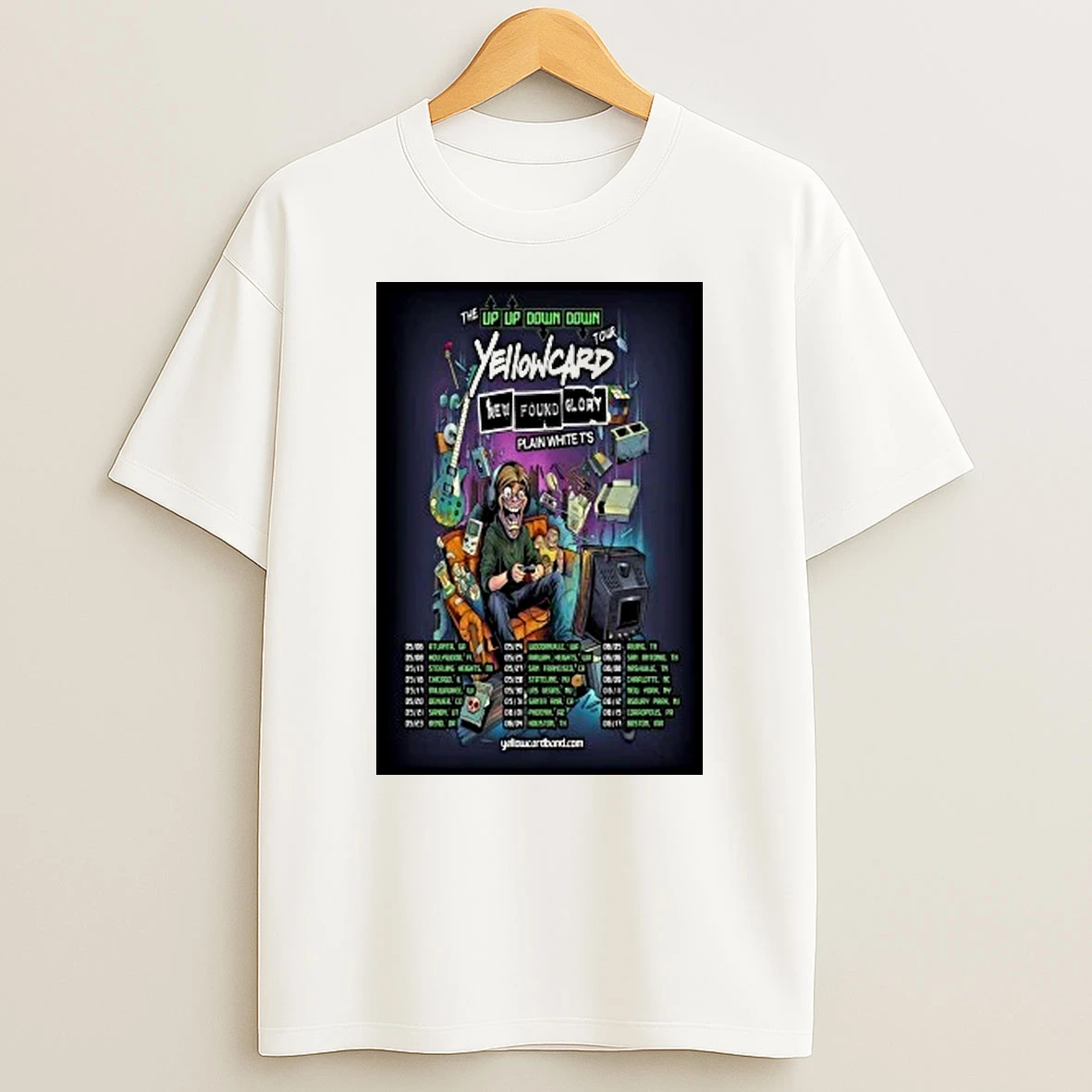 Yellowcard The Up Up Down Down Tour 2026 Shirts