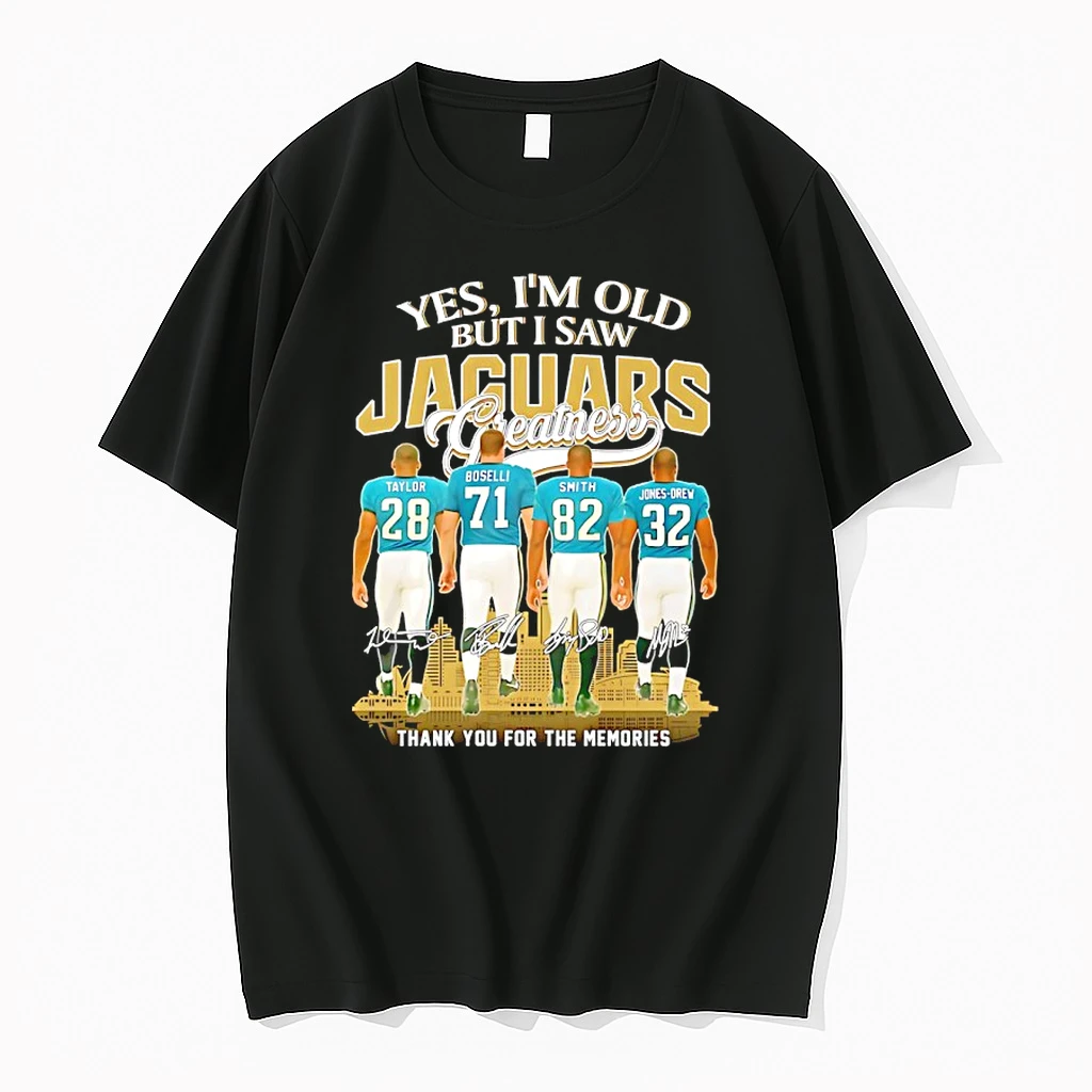Yes Im Old But I Saw Jacksonville Jaguars Greatness Signature Thank You For The Memories Shirts