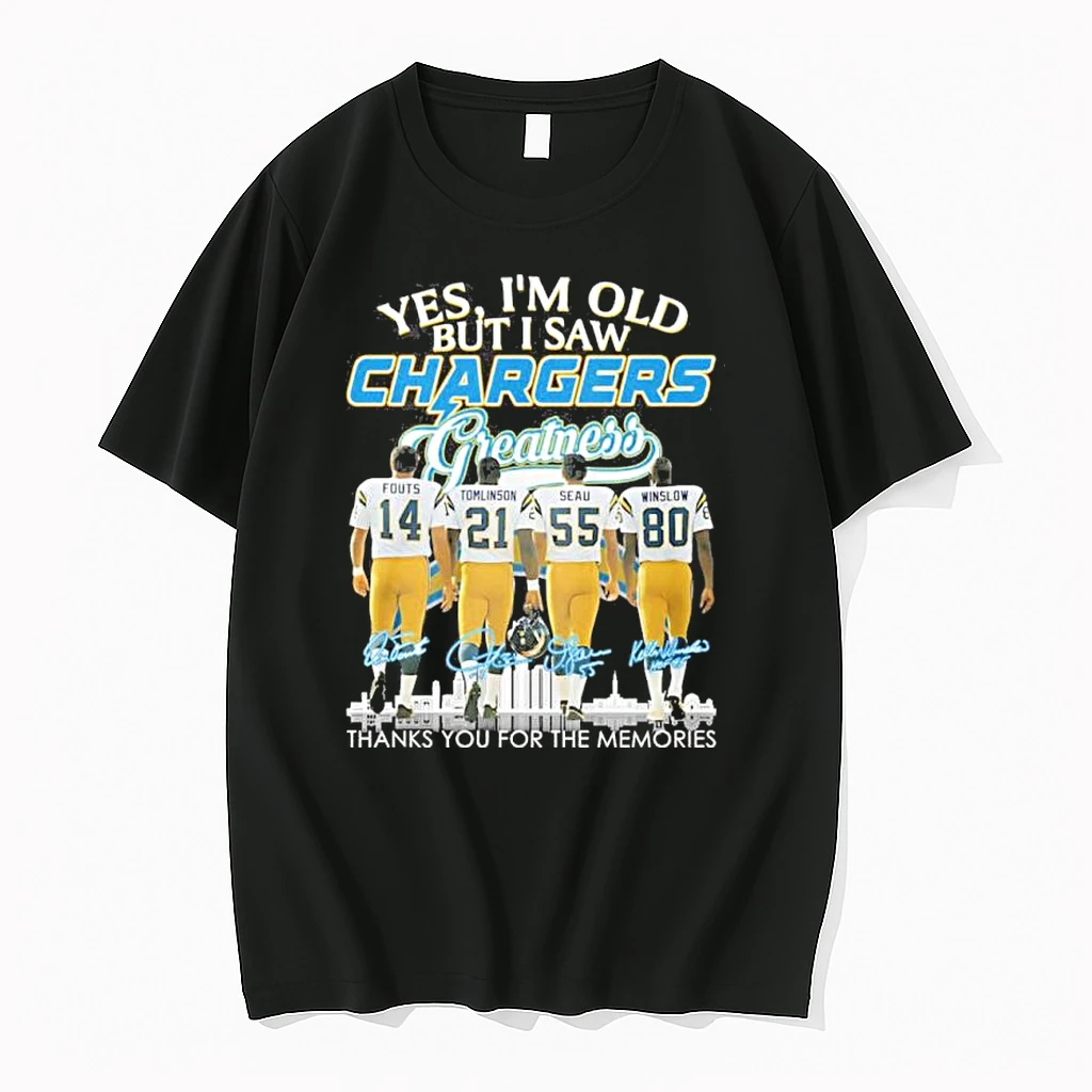 Yes Im Old But I Saw Los Angeles Chargers Greatness Shirts