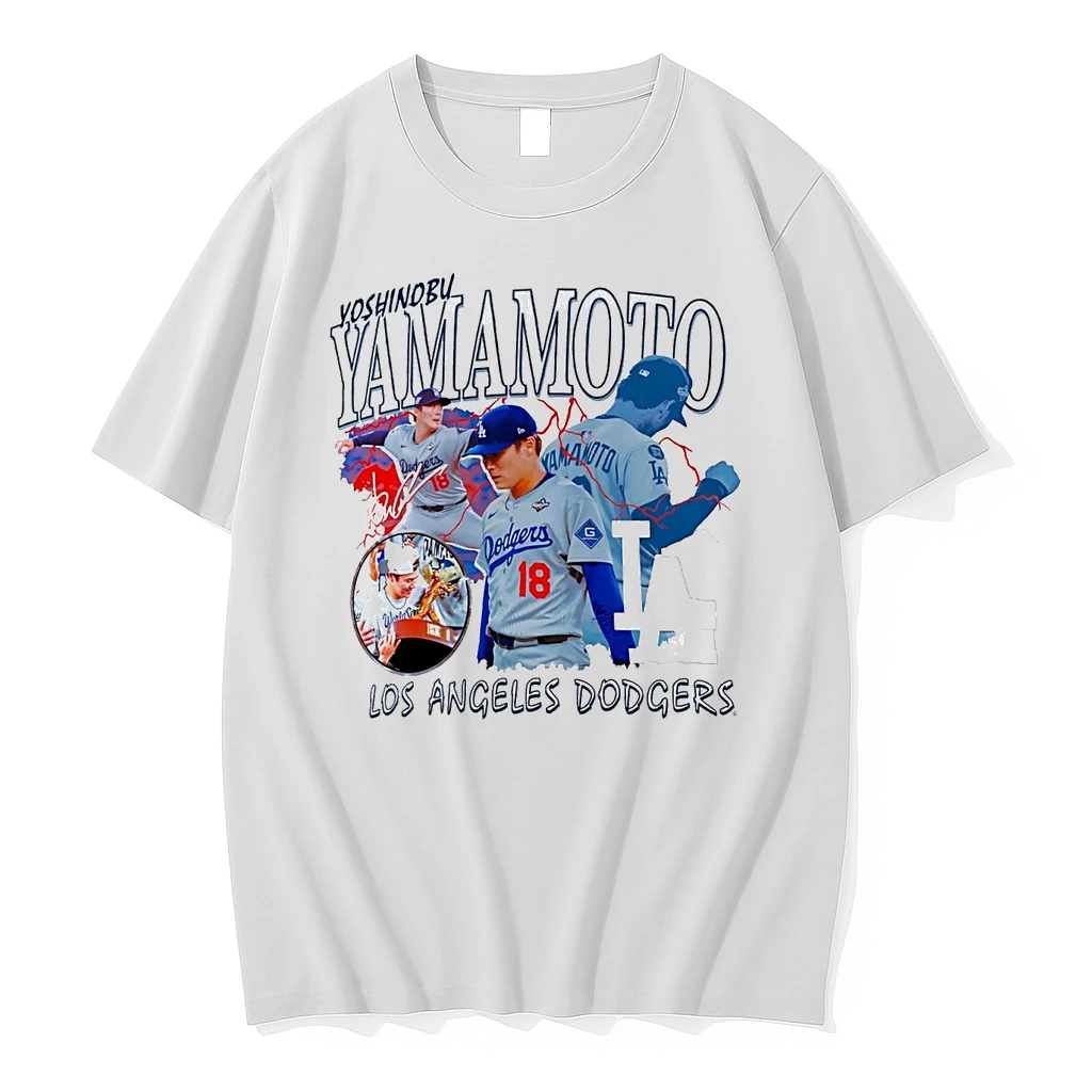 Yoshinobu Yamamoto Picture Collage Los Angeles Dodgers Shirts