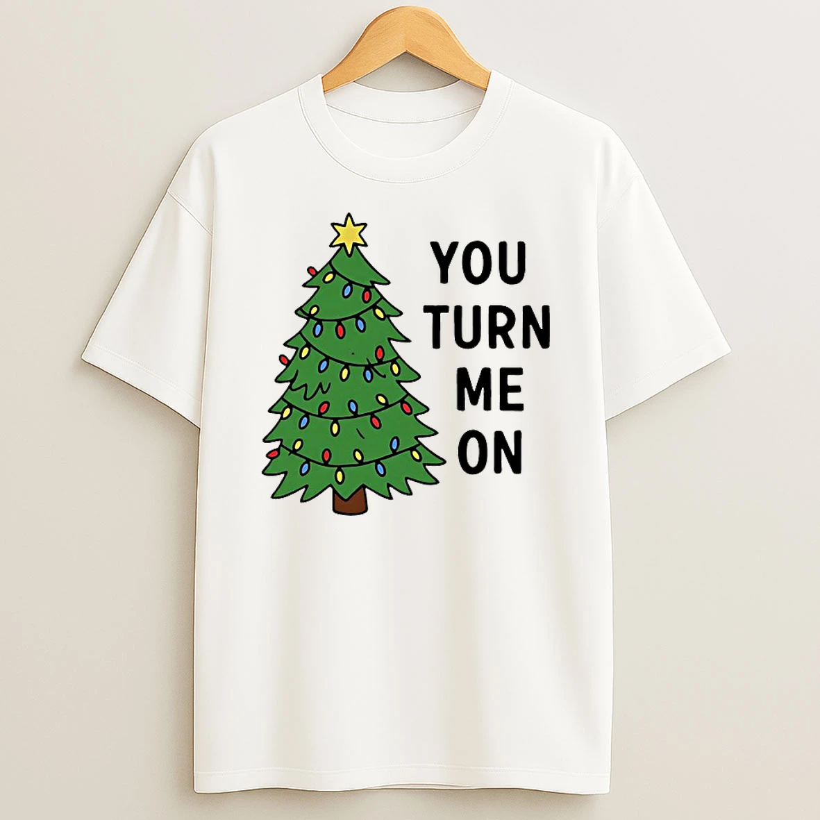You Turn Me On Christmas Tree Shirts