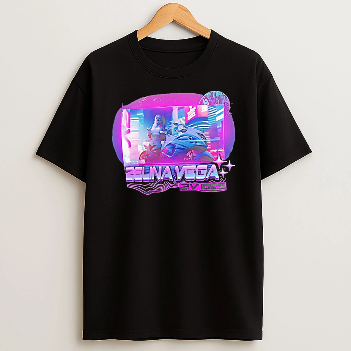 Zelina Vega Wwe Superstar Neon Style Shirts
