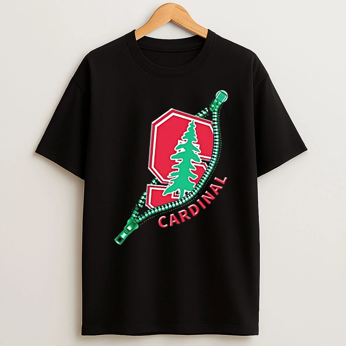 Zipper X Stanford Cardinal Football Logo Shirts
