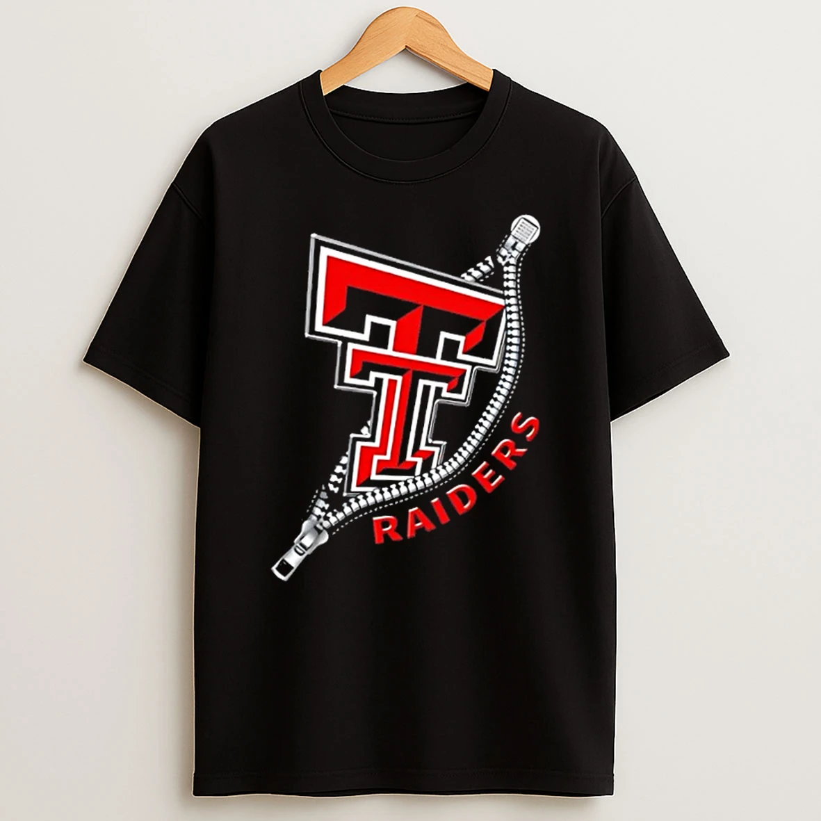Zipper X Texas Tech Red Raiders Football Logo Shirts