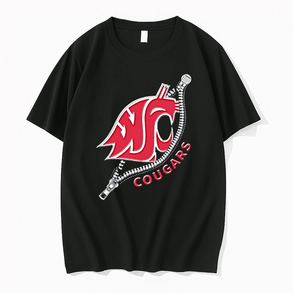 Zipper X Washington State Cougars Football Logo Shirts