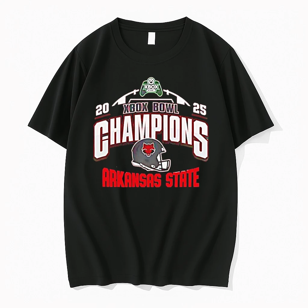Whatwillwear 20251222_103924 47_arkansas State Red Wolves Ncaa 2025 Xbox Bowl Champions Helmet Shirts