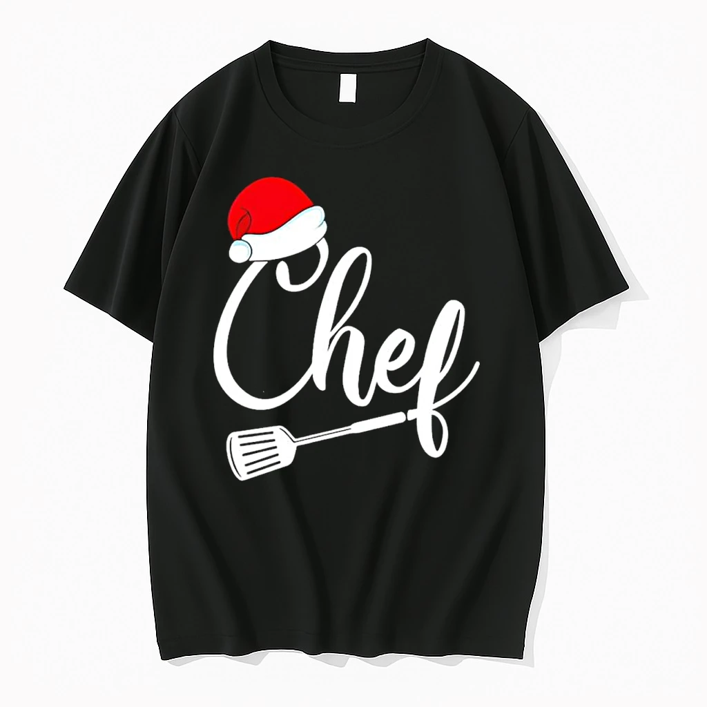 Whatwillwear 20251222_103924 47_chef Christmas Cook Santa Hat And Spatula Graphic Shirts