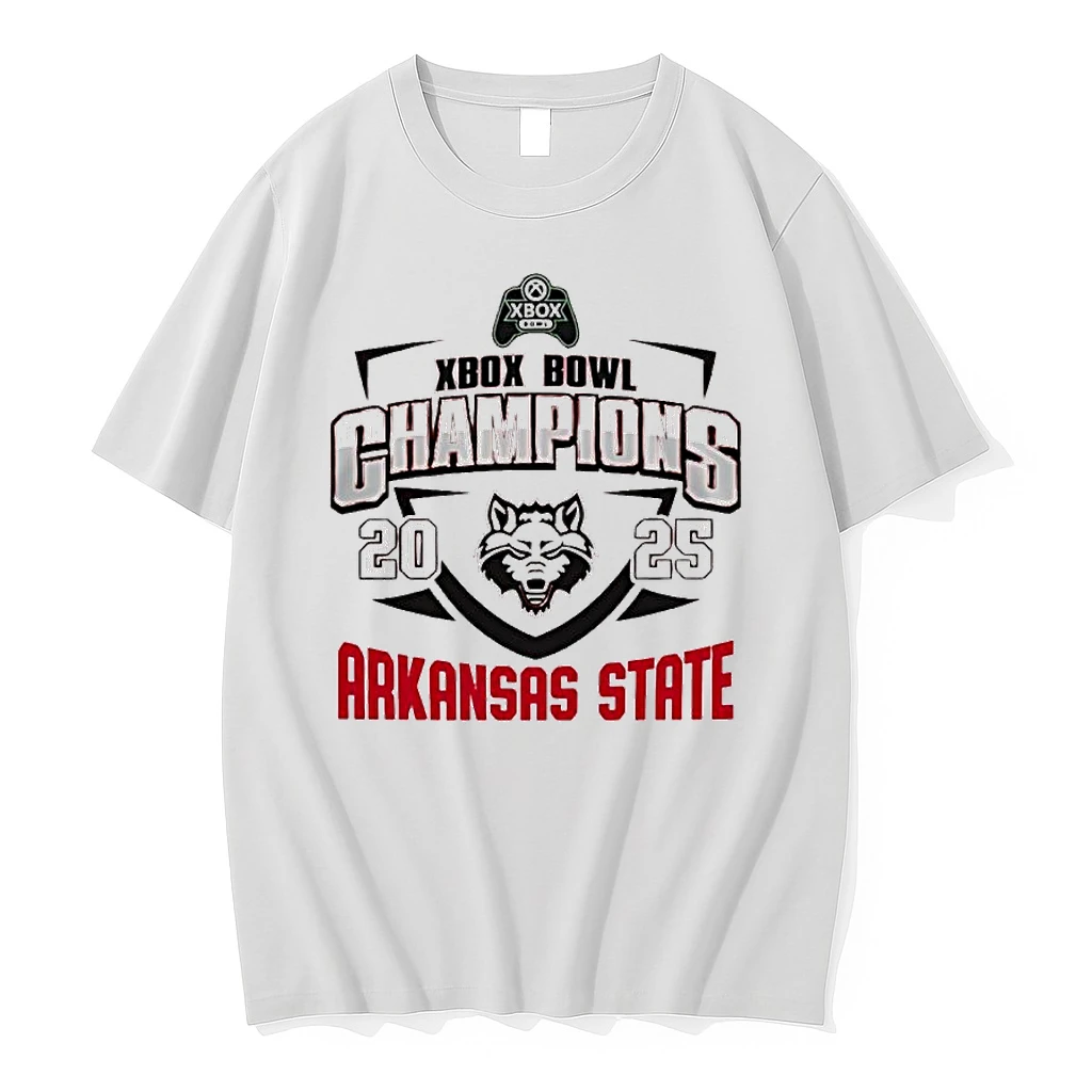 Whatwillwear 20251222_104325 26_arkansas State Red Wolves Ncaa 2025 Xbox Bowl Champions Logo Shirts