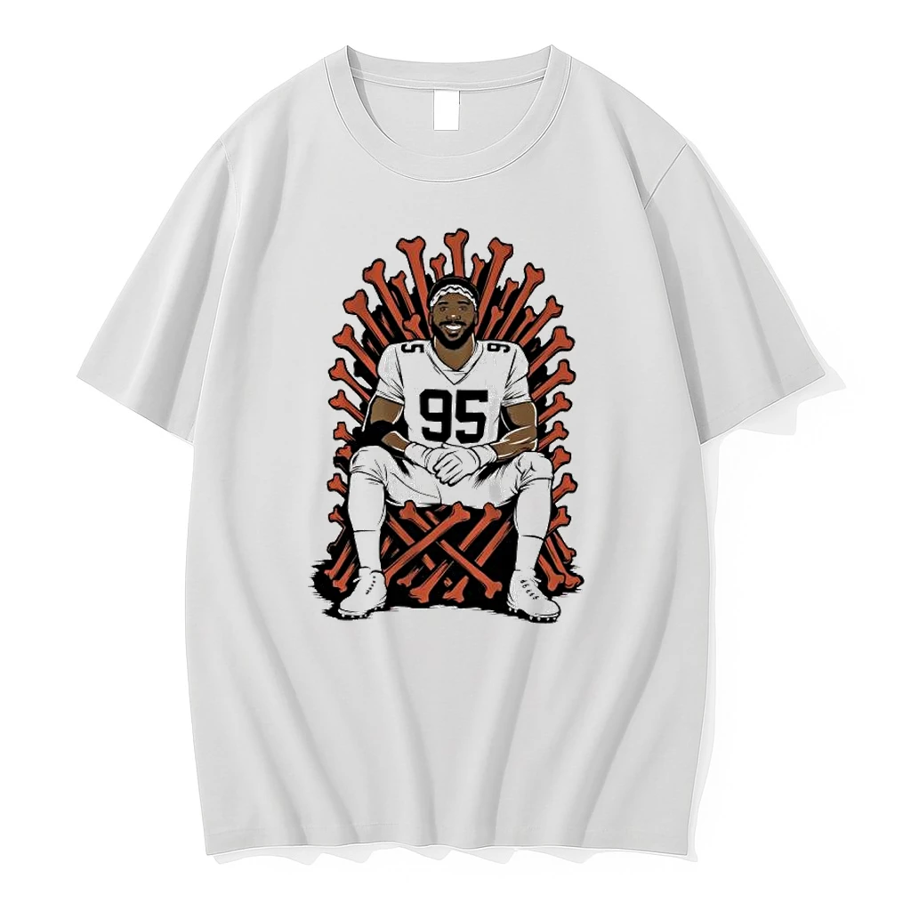 Whatwillwear 20251222_104325 26_myles Garrett Cleveland Browns Football Single Season Sack King Shirts