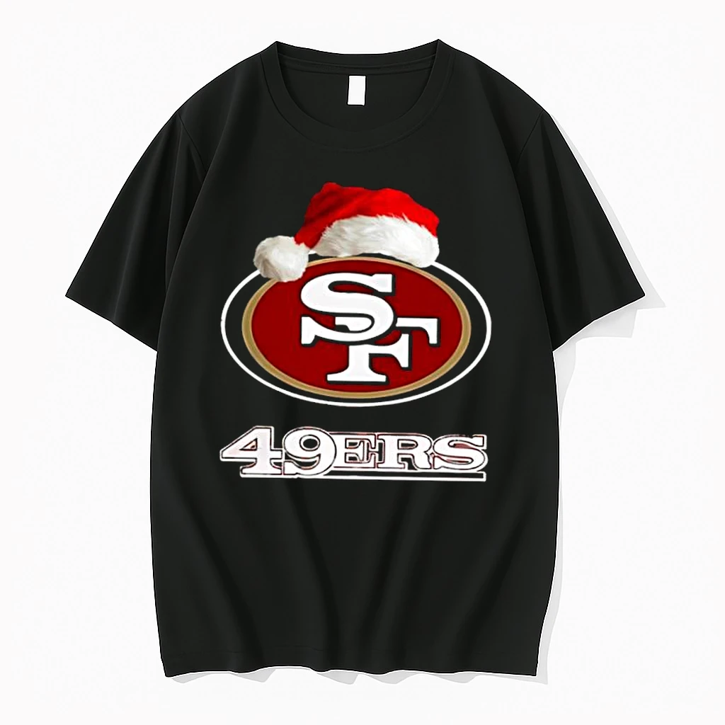 Whatwillwear Dalatshirt 20251210_121713 24_san Francisco 49ers 2025 Santa Hat Logo Football Christmas Shirts