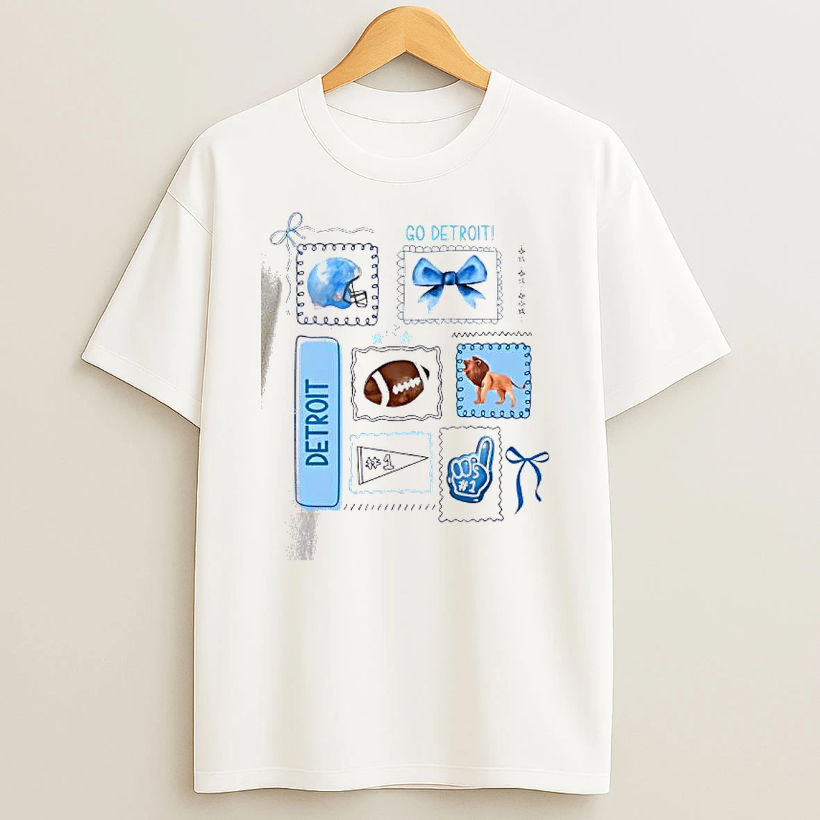 Whatwillwear Dalatshirt 20251210_133224 71_go Detroit Football Helmet Bow 1 Fan Graphic Team Spirit Shirts