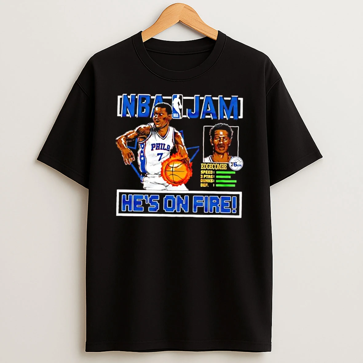 Whatwillwear Dalatshirt 20251217_172444 74_philadelphia 76ers Nba Jam V J Edgecombe Hes On Fire Shirts